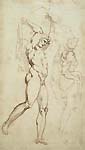 Anonymous Artist, 17th century, Studies of Figures after Giovanni da Udine, pen